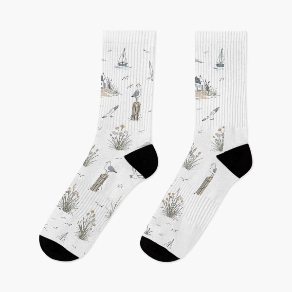 Item preview, Cornish Coastal Seagull Pattern designed and sold by TheSlowShore.