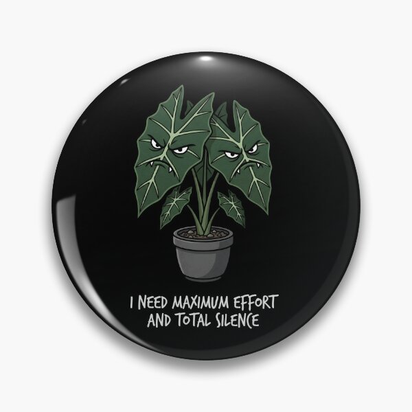 Item preview, Grumpy Alocasia Plant Grumpy Typography Introvert designed and sold by SplashTastic.