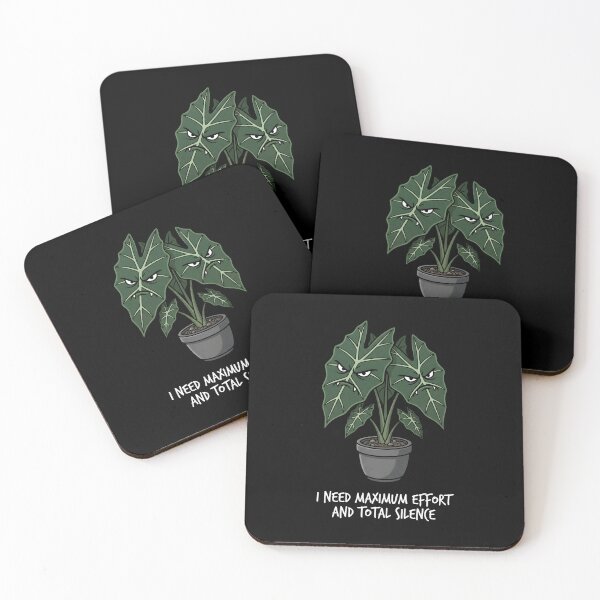 Item preview, Grumpy Alocasia Plant Grumpy Typography Introvert designed and sold by SplashTastic.