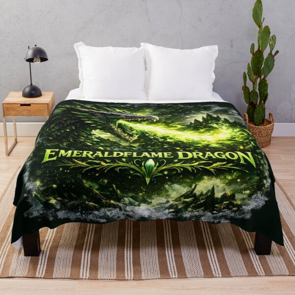 Item preview, Emeraldflame Dragon | Green Dragon Fantasy Art | Nature Dragon | Epic Mythical Creature Design designed and sold by RockyLambda.