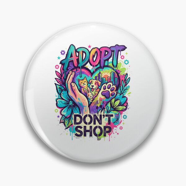 Item preview, Adopt Don't Shop Graffiti Animal Rescue designed and sold by GiaoCalonas.
