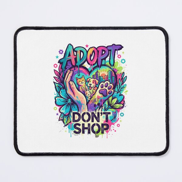 Item preview, Adopt Don't Shop Graffiti Animal Rescue designed and sold by GiaoCalonas.