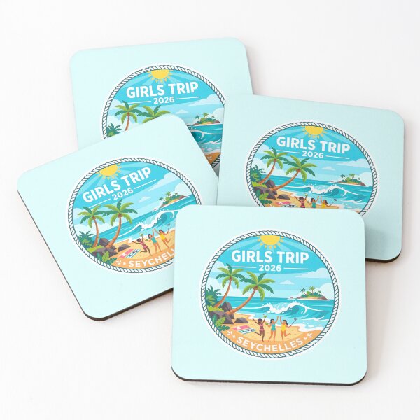 Item preview, Girls Trip Seychelles 2026 Tropical Vacation Beach designed and sold by SplashTastic.