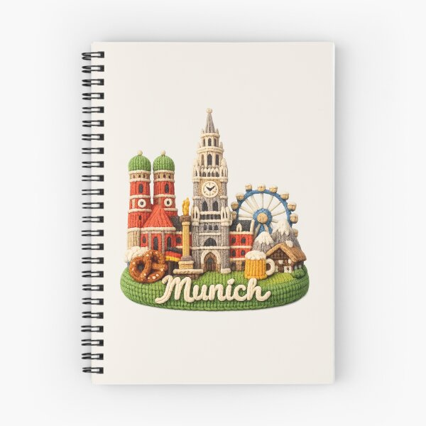 Item preview, Cute Knitted Munich Landmark | Handmade Yarn Knit City Travel Souvenir designed and sold by Moons Studio.