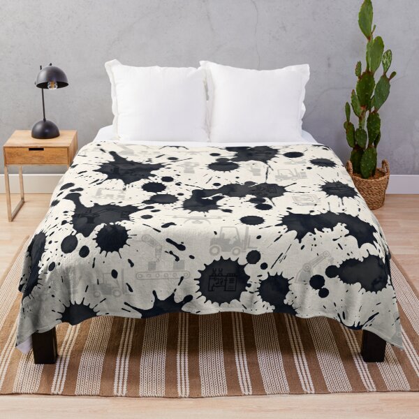 Item preview, Industrial Factory Robotics Ink Blot Pattern designed and sold by SplashTastic.