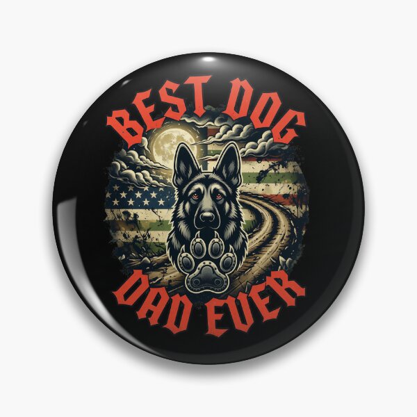Item preview, Best Dog Dad Ever German Shepherd American Flag designed and sold by GiaoCalonas.