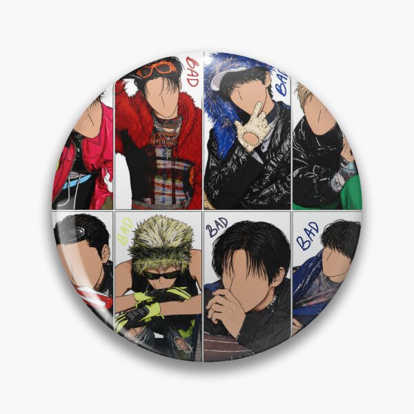 Item preview, ATEEZ BAD Concept Art Lineup – K-Pop Fan Art Collage | Hongjoong, Seonghwa, Yunho, Yeosang, San, Mingi, Wooyoung & Jongho designed and sold by megsgems.