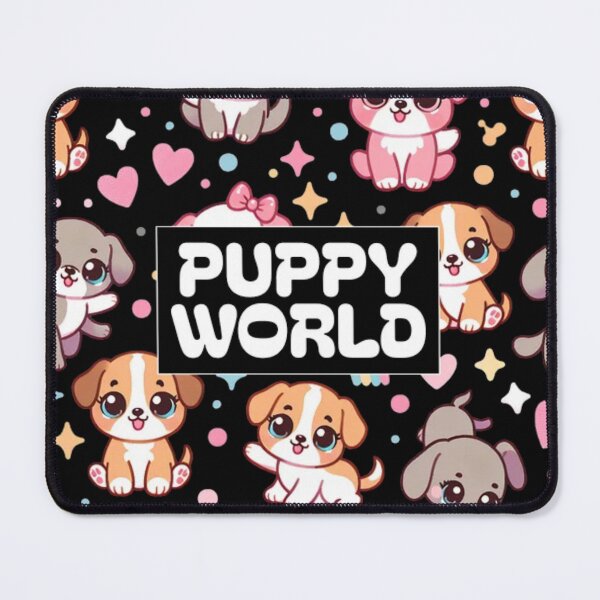 Item preview, Puppy World - Cute Kawaii Pastel Chibi Puppies Pattern designed and sold by GenZFashion000.