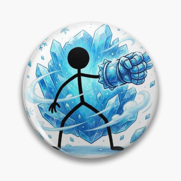 Item preview, Ice Crystal Power Stickman designed and sold by Interactive-Art.