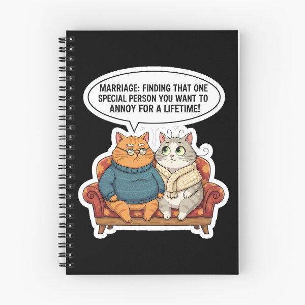 Item preview, Funny Cat Marriage Annoy For A Lifetime Relationship Humor designed and sold by DeliaDesignsCo.