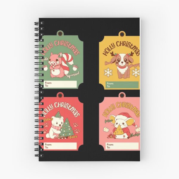 Item preview, Holly Christmas Gift Tags - Cute Retro Holiday Animals designed and sold by GenZFashion000.