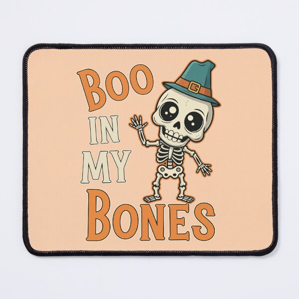 Item preview, Boo In My Bones Cute Halloween Skeleton designed and sold by Amir Faysal.