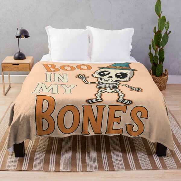 Item preview, Boo In My Bones Cute Halloween Skeleton designed and sold by Amir Faysal.