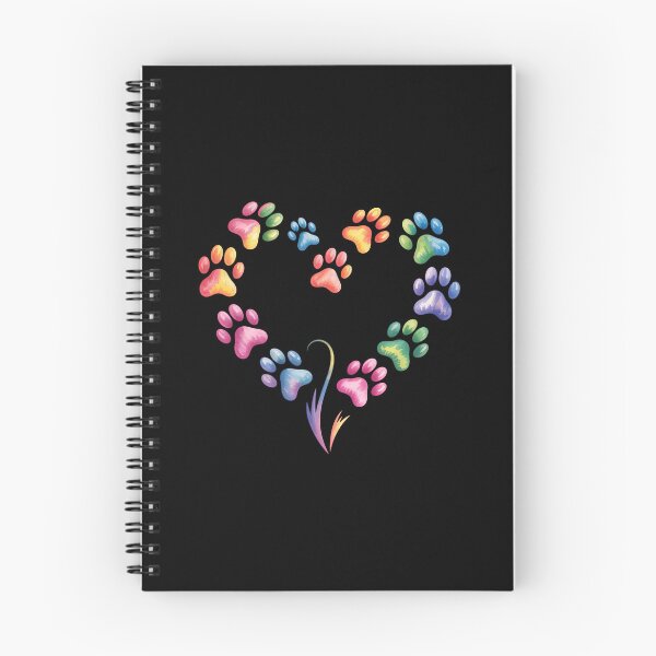 Item preview, Colorful Paw Print Heart Pet Lover Art designed and sold by GiaoCalonas.