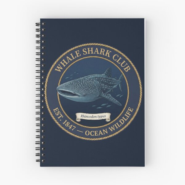 Item preview, Whale Shark Club Vintage Badge Ocean Wildlife Art designed and sold by CalmCapy Co.