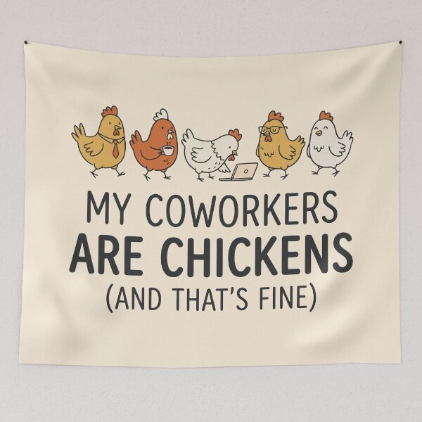 Item preview, My Coworkers Are Chickens designed and sold by Amir Faysal.