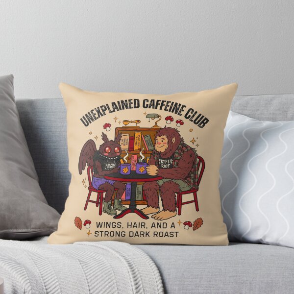 Item preview, Unexplained caffeine club; Wings, hair, and a strong dark roast designed and sold by Mimo & Co..