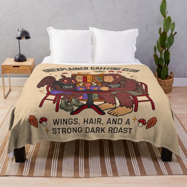 Item preview, Unexplained caffeine club; Wings, hair, and a strong dark roast designed and sold by Mimo & Co..