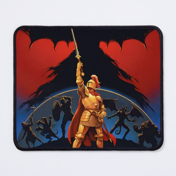 Item preview, Retro Arcade Knight vs Five Guardians - Pixel Art Poster designed and sold by EtermaoDigital.
