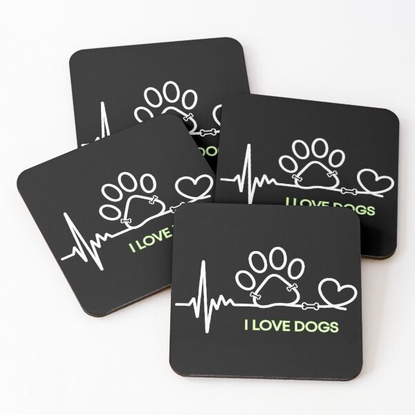 Item preview, Dog Heartbeat Lifeline Paw Print Art designed and sold by GiaoCalonas.