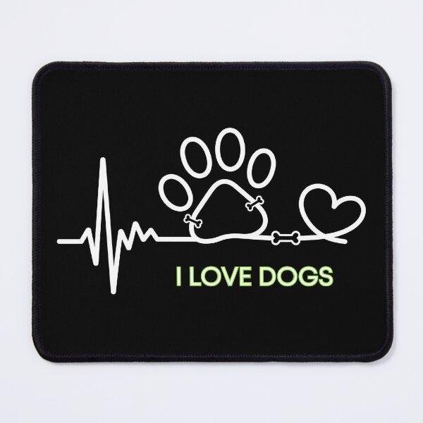 Item preview, Dog Heartbeat Lifeline Paw Print Art designed and sold by GiaoCalonas.