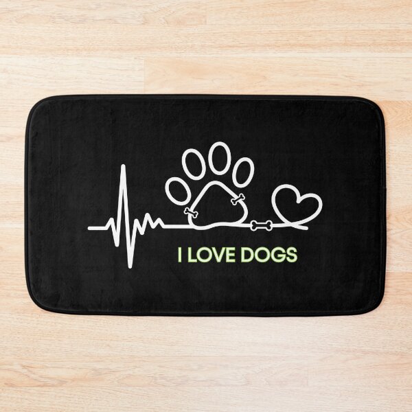 Item preview, Dog Heartbeat Lifeline Paw Print Art designed and sold by GiaoCalonas.