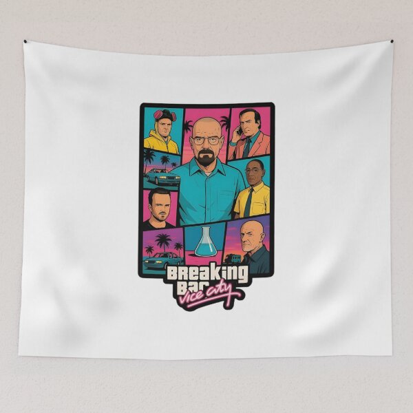 Item preview, Breaking Bad Vice City – Neon Pop Art Fusion designed and sold by Wawan35200.