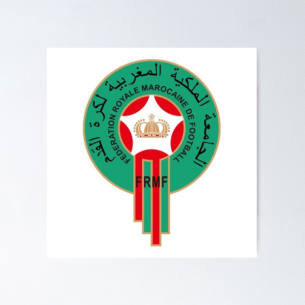 Item preview, Morocco National Football Team FRMF Round Crest designed and sold by rasina787.