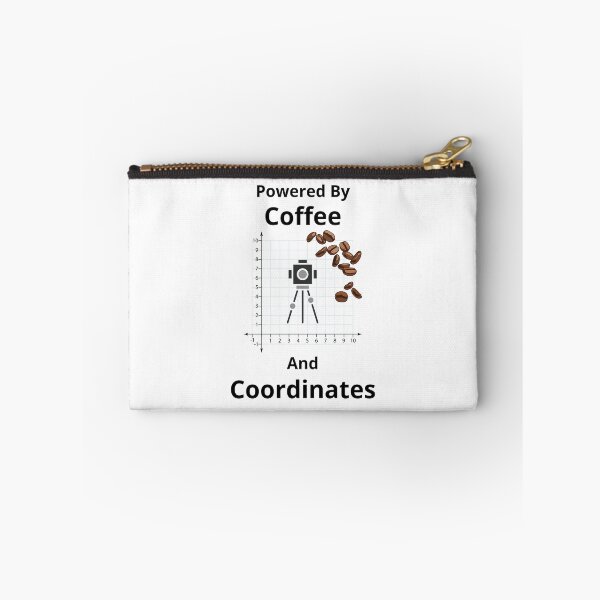 Item preview, Powered By Coffee And Coordinates Gift Idea For Land Surveyors designed and sold by Glitch-Cult.