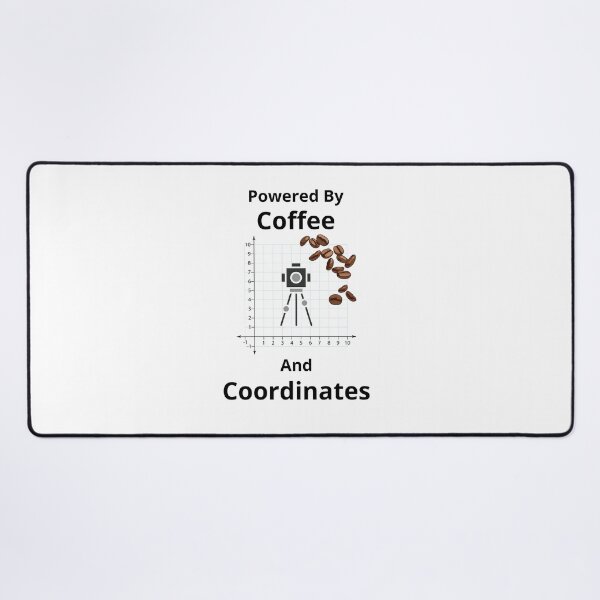 Item preview, Powered By Coffee And Coordinates Gift Idea For Land Surveyors designed and sold by Glitch-Cult.