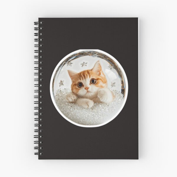 Item preview, Cute 3D Cat Crystal Glass Globe Aesthetic Sticker designed and sold by zenithdecalco.
