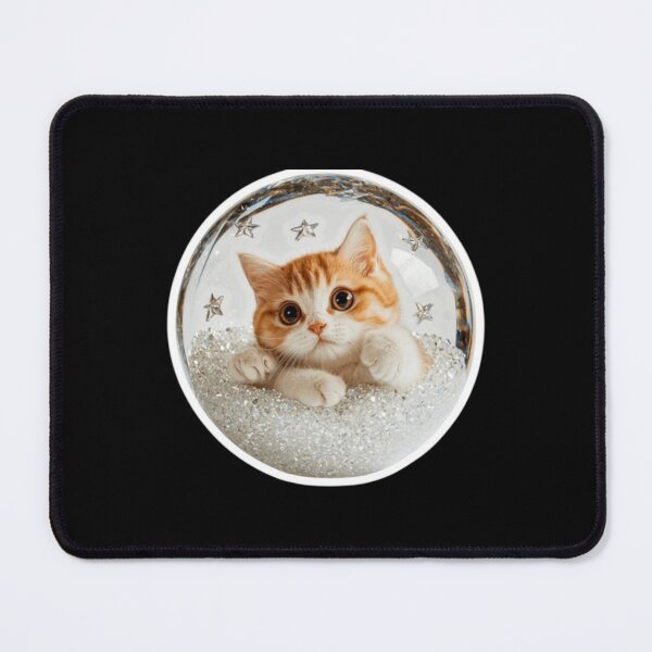 Item preview, Cute 3D Cat Crystal Glass Globe Aesthetic Sticker designed and sold by zenithdecalco.