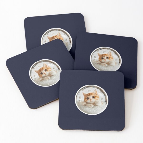 Item preview, Cute 3D Cat Crystal Glass Globe Aesthetic Sticker designed and sold by zenithdecalco.