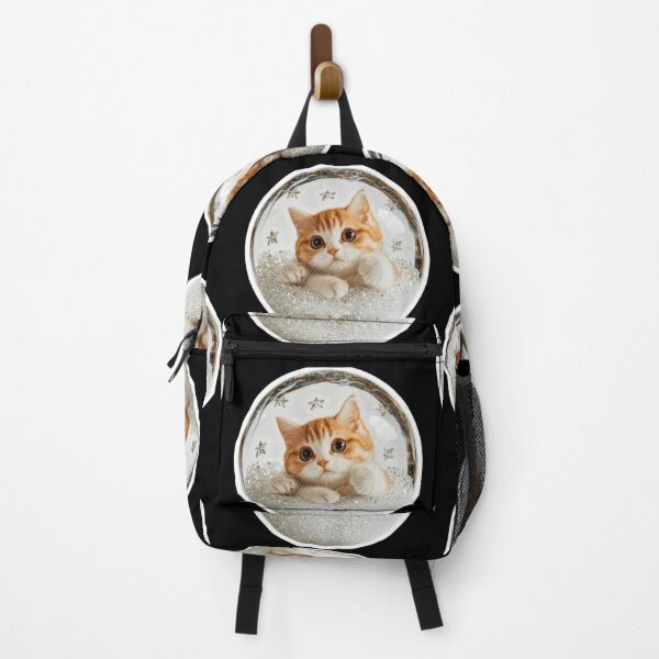 Item preview, Cute 3D Cat Crystal Glass Globe Aesthetic Sticker designed and sold by zenithdecalco.