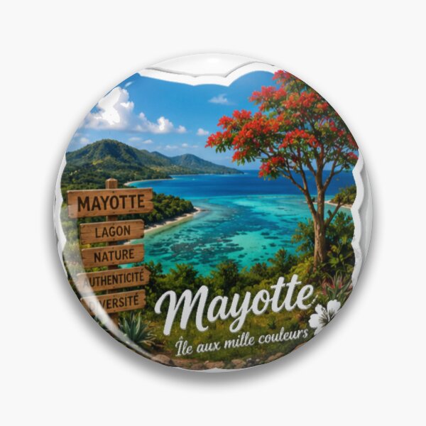 Item preview, Mayotte, the island of a thousand colors designed and sold by FoxinhoSoumaila.