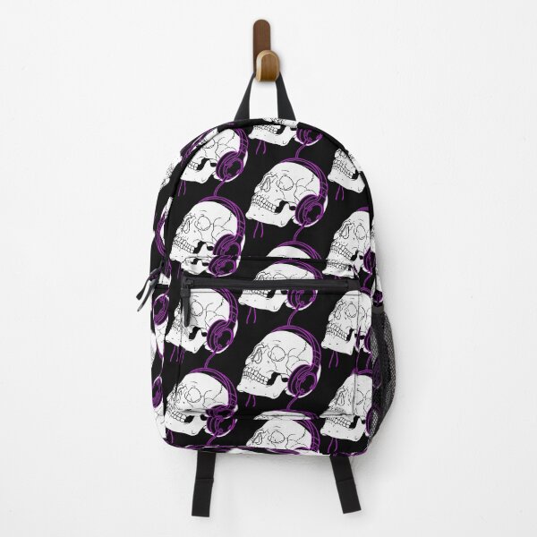 Item preview, Skull Streamer – Goth-Lite Gamer Magenta Headphones Design designed and sold by ShirtRemarks.
