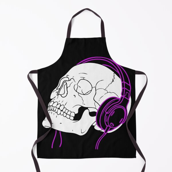Item preview, Skull Streamer – Goth-Lite Gamer Magenta Headphones Design designed and sold by ShirtRemarks.