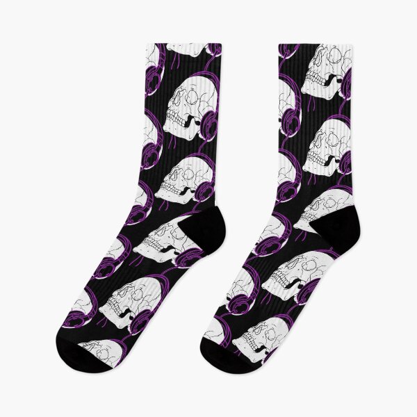 Item preview, Skull Streamer – Goth-Lite Gamer Magenta Headphones Design designed and sold by ShirtRemarks.