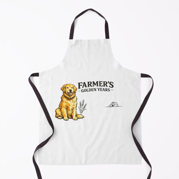 Item preview, Farmer's Golden Years Golden Retriever Farmhouse Dog Design designed and sold by Sahil Randhawa.