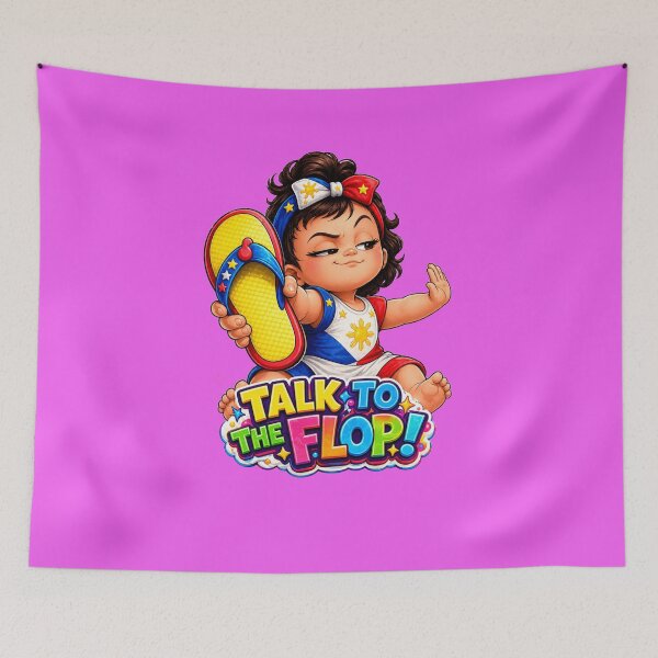 Item preview, Talk to the Flop! Cute Filipino Humor designed and sold by FlipFlopTeesCo.
