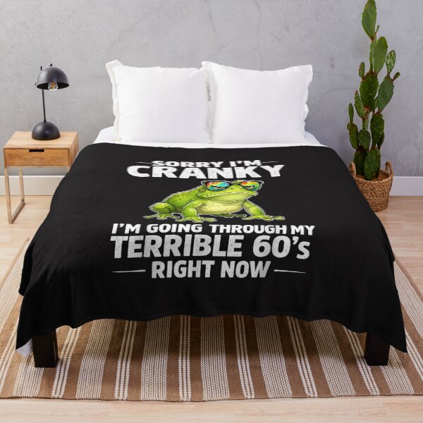 Item preview, Sorry I'm Cranky I'm Going Through My Terrible 60s Funny 60th Birthday Design designed and sold by kiralynstration.