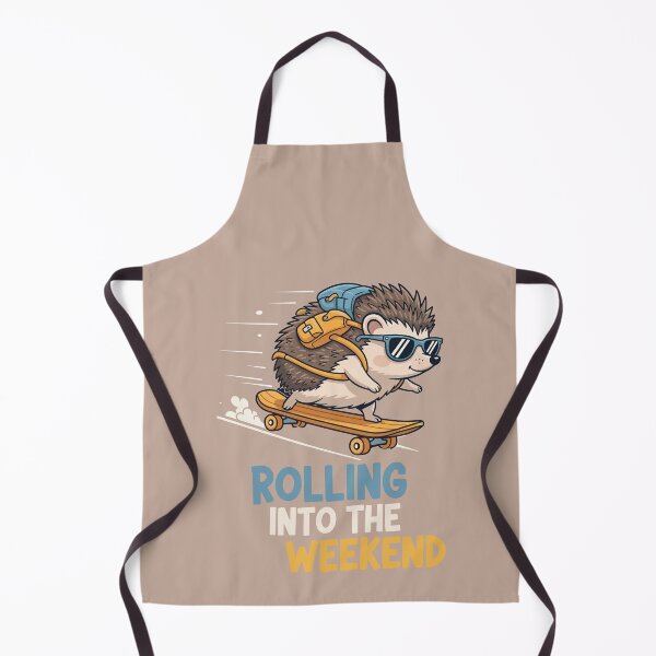 Item preview, Rolling Into The Weekend Cute Skater Hedgehog designed and sold by Amir Faysal.