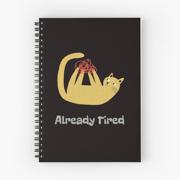 Item preview, Already Tired Cat – Burnout Reaction Cat Relatable Meme Design designed and sold by ContigoART.