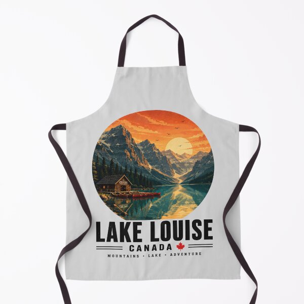 Item preview, Lake Louise Canada Vintage Mountain Lake Design designed and sold by TAOptimus .