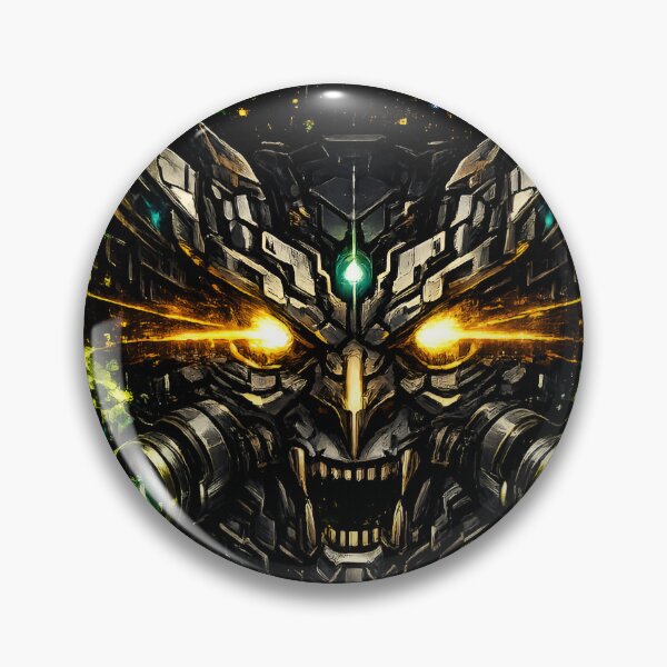 Item preview, Mechanical Oni Mask with Toxic Sludge Splatter Trails designed and sold by RiteshCenter .