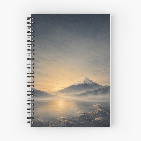 Item preview, Mount Fuji Sunrise Japanese Wall Art | Premium Japandi Landscape Print | Ukiyo-e Inspired Lake Decor designed and sold by YugenWaveShadow.