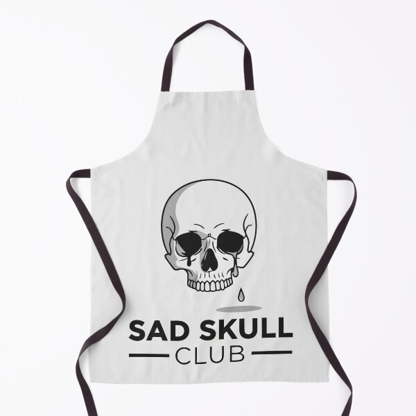 Item preview, Sad Skull Club Goth Aesthetic Weeping Skull designed and sold by Amir Faysal.