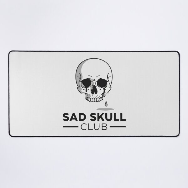 Item preview, Sad Skull Club Goth Aesthetic Weeping Skull designed and sold by Amir Faysal.