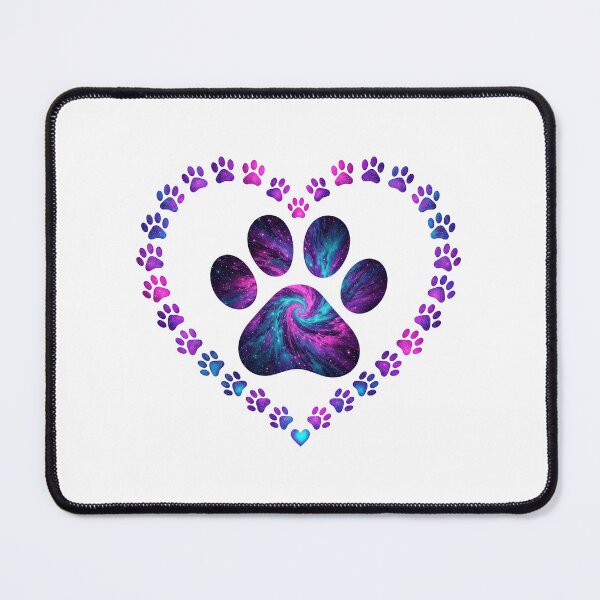 Item preview, Colorful Tie Dye Paw Print Heart designed and sold by GiaoCalonas.