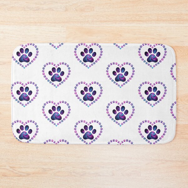 Item preview, Colorful Tie Dye Paw Print Heart designed and sold by GiaoCalonas.